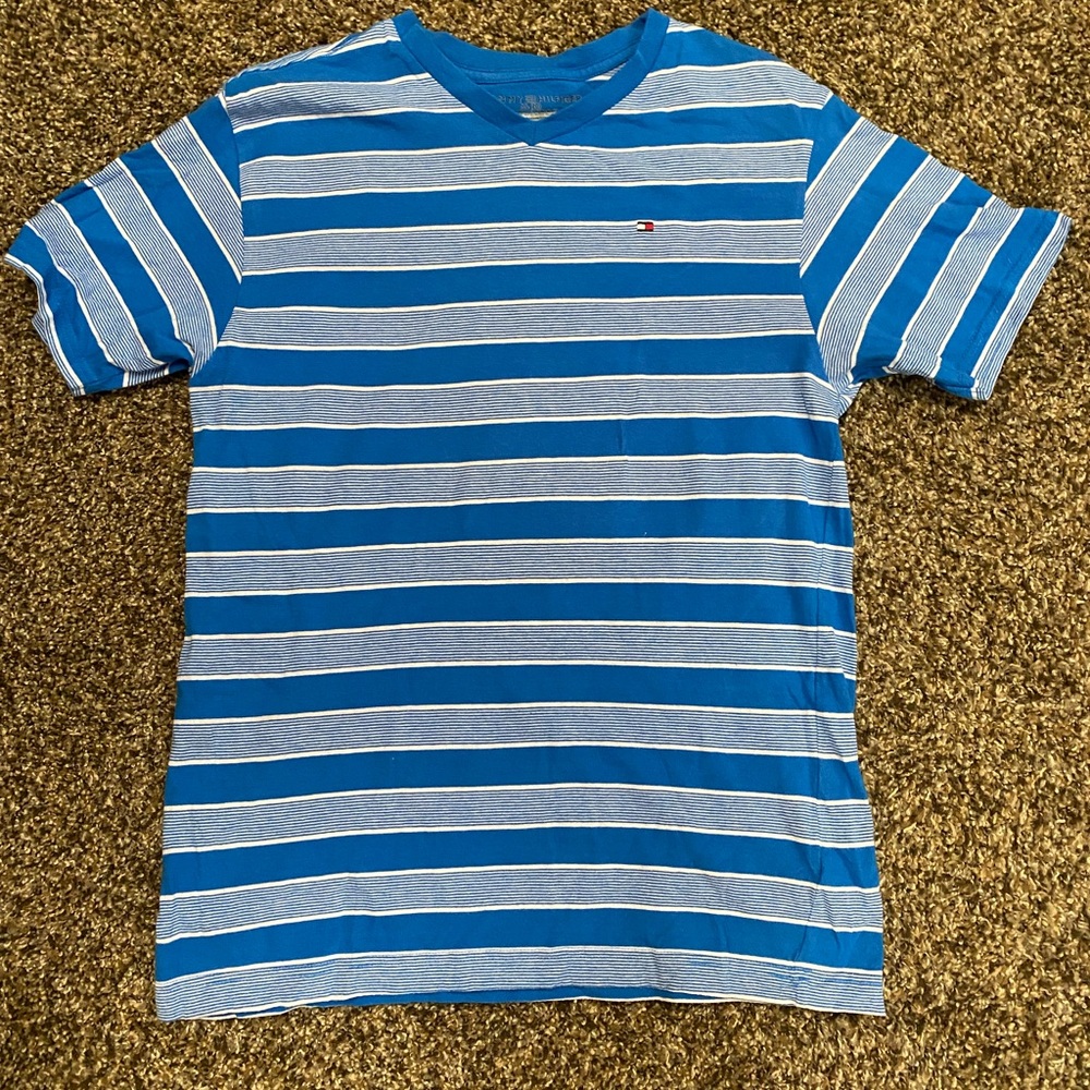 Striped V-Neck T-Shirt